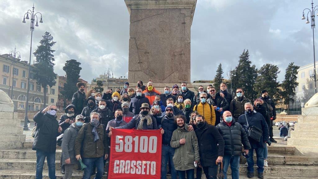 I ritoratori maremmani a Roma in una recente manifestazione