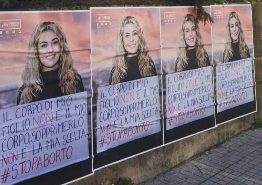 La Cgil: «Manifesti antiabortisti, un attacco alle donne»