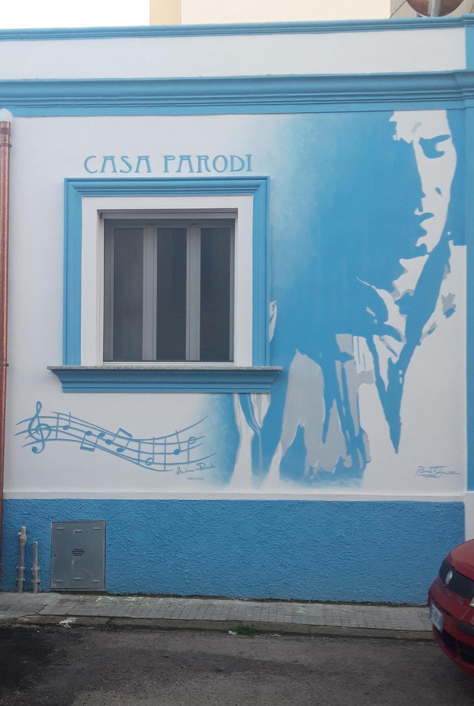In via Petronia un murale per Andrea Parodi