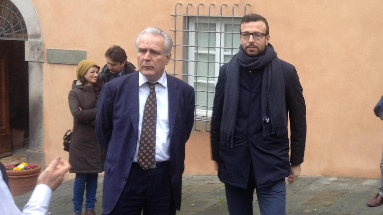 Il presidente Eugenio Giani con Antonio Mazzeo