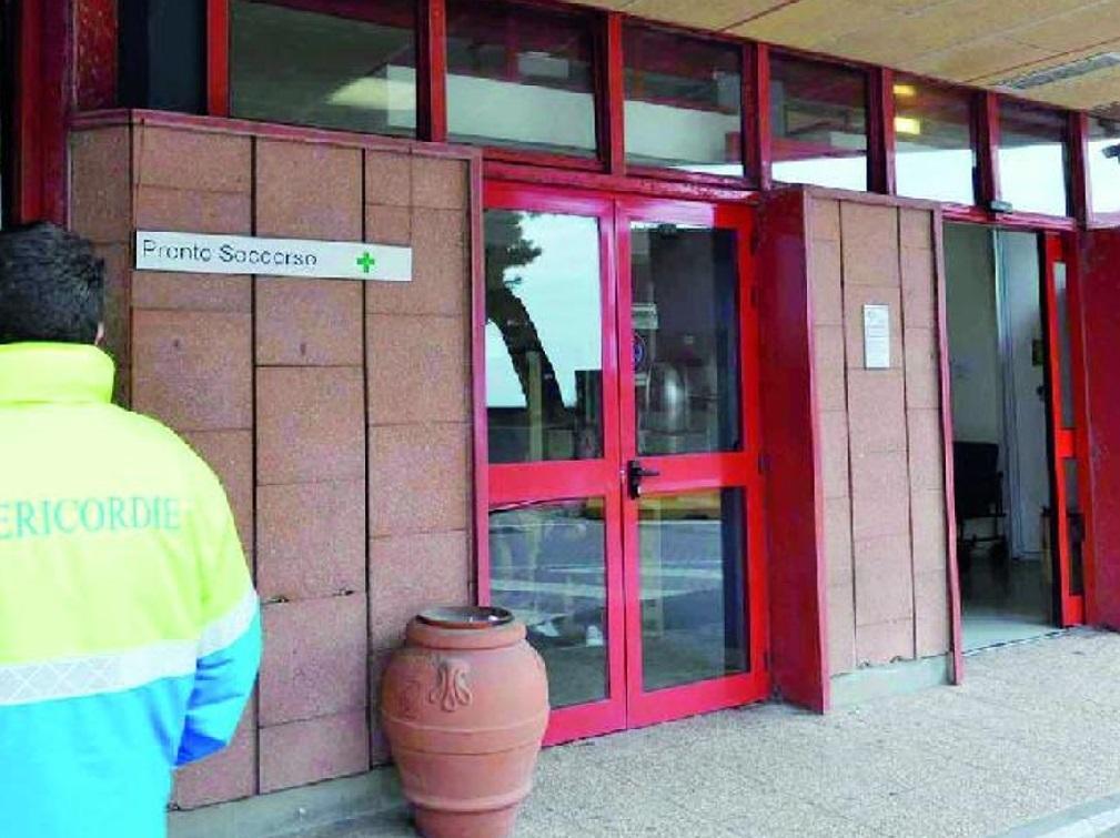 L’entrata del pronto soccorso all’ospedale Villamarina (foto Pabar)