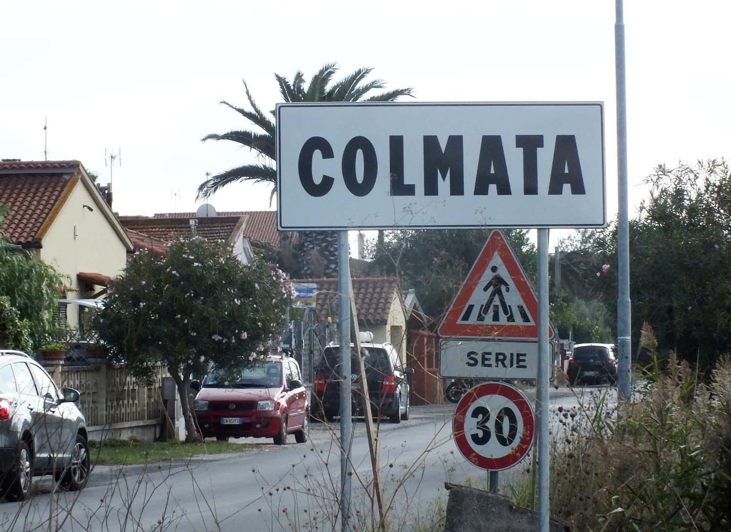 Il centro abitato di Colmata dove è avvenuto il fatto (foto Pabar)