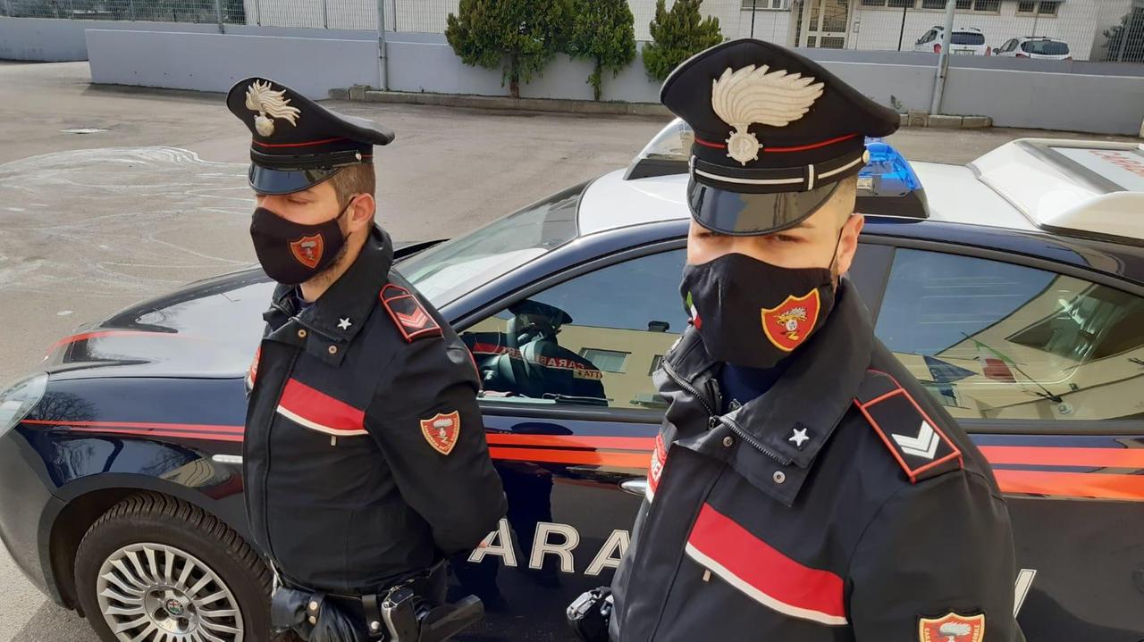 Una pattuglia dei carabinieri