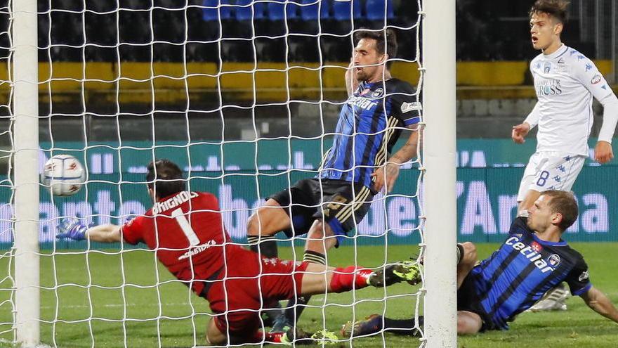 Prima del gol del pareggio il legno (Palombi in mischia) e Brignoli salvano gli ospiti