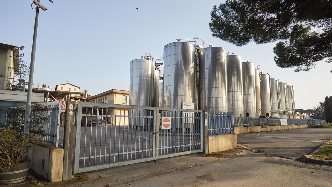 La sede delle Cantine Leonardo nella zona di Mercatale nel Comune di Vinci