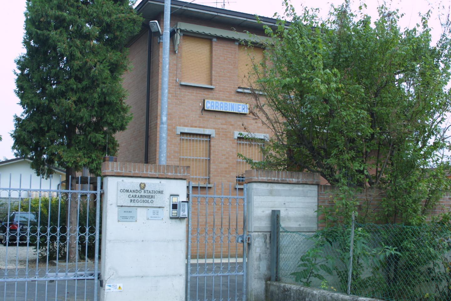 La caserma dei carabinieri di Reggiolo