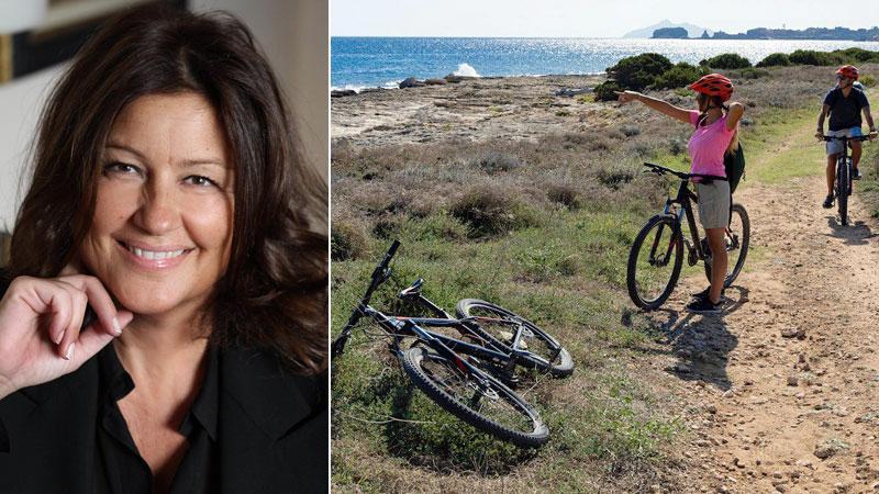 Alessandra Signori e un percorso in bici sull’Isola di Pianosa