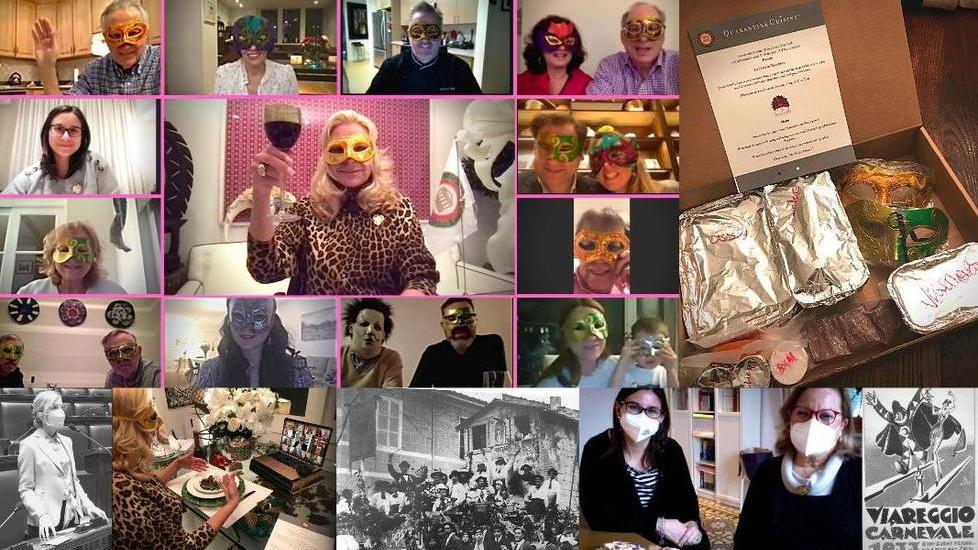 Cena in maschera on line E Viareggio incontra New York
