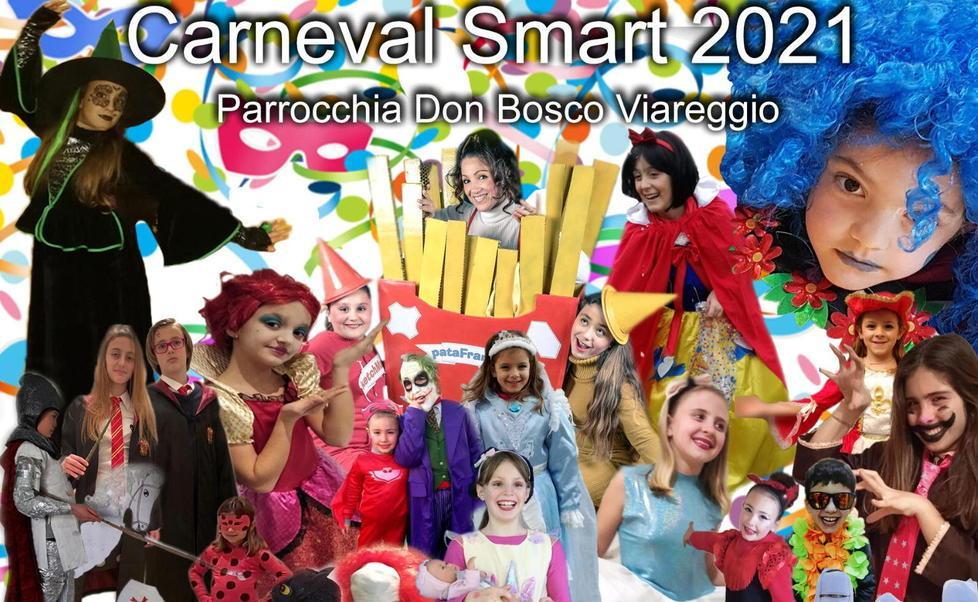 Foto di ragazzi in maschera: il Carnevale diventa smart 