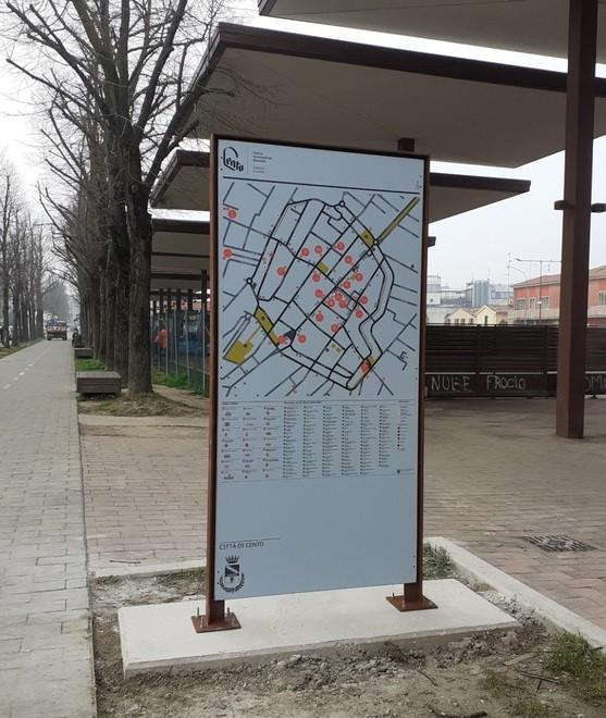Quattro totem illustrano il centro storico ai turisti