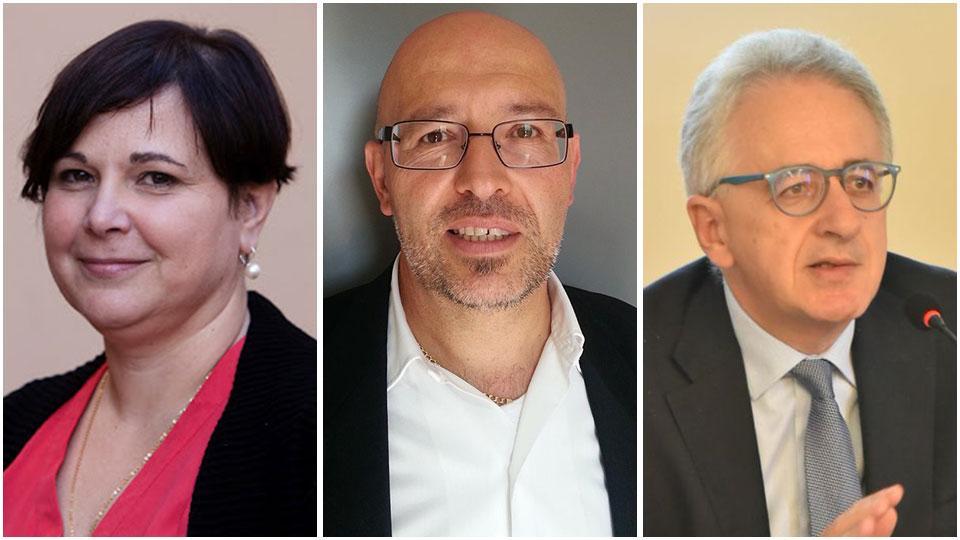 Tania Scacchetti, sindacalista Cgil, Alessandro Beccastrini, sindacalista Cisl e Riccardo Del Punta, giuslavorista