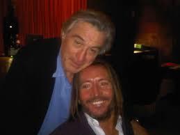 Marco Civoli in una foto di molti anni fa insieme a Robert De Niro