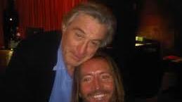 Marco Civoli in una foto di molti anni fa insieme a Robert De Niro