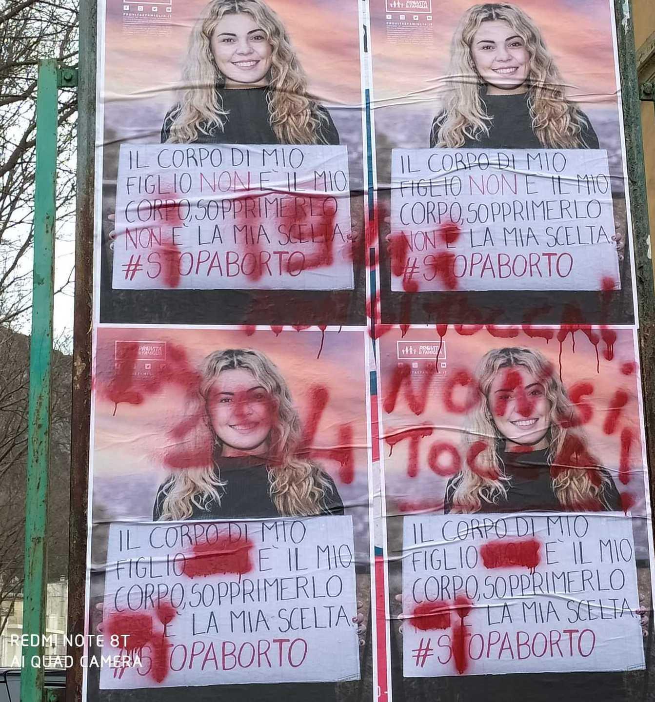 Manifesti contro l’aborto, Punto Donna scrive al sindaco