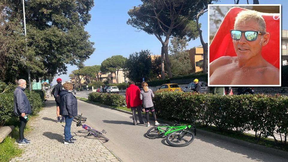 Ciclista in fin di vita dopo un infarto, a rianimarlo in strada un tassista: «Dai, rispondi, ce la farai»