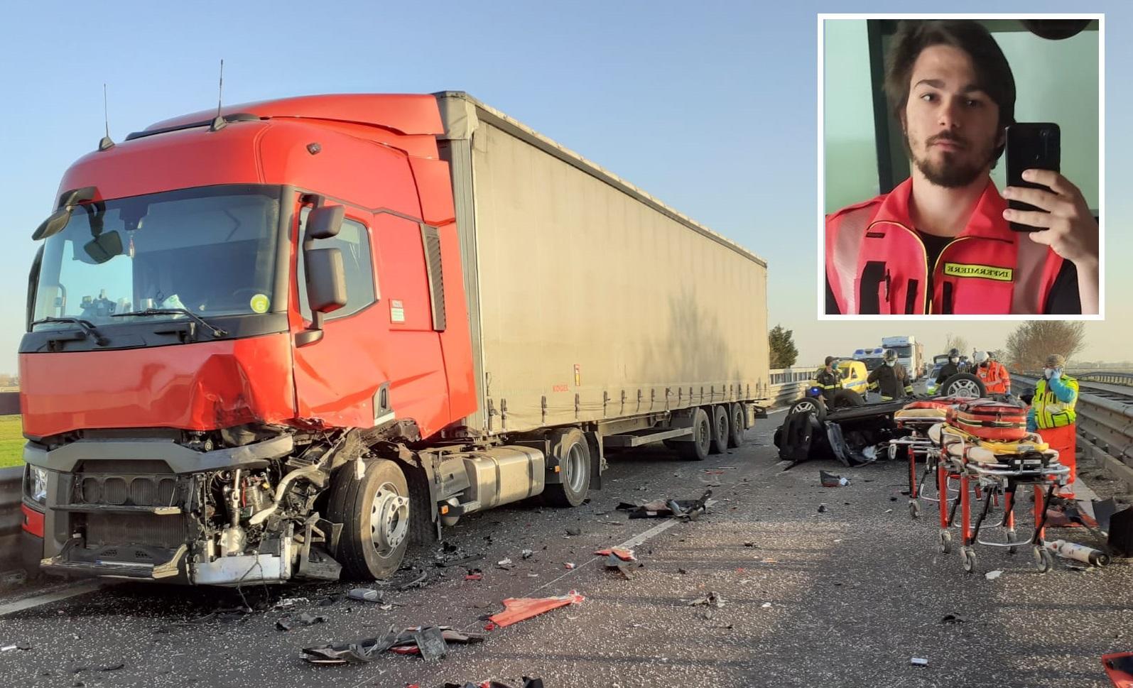 Tragedia sulla E45, morto in uno schianto il 24enne Lorenzo Campanini