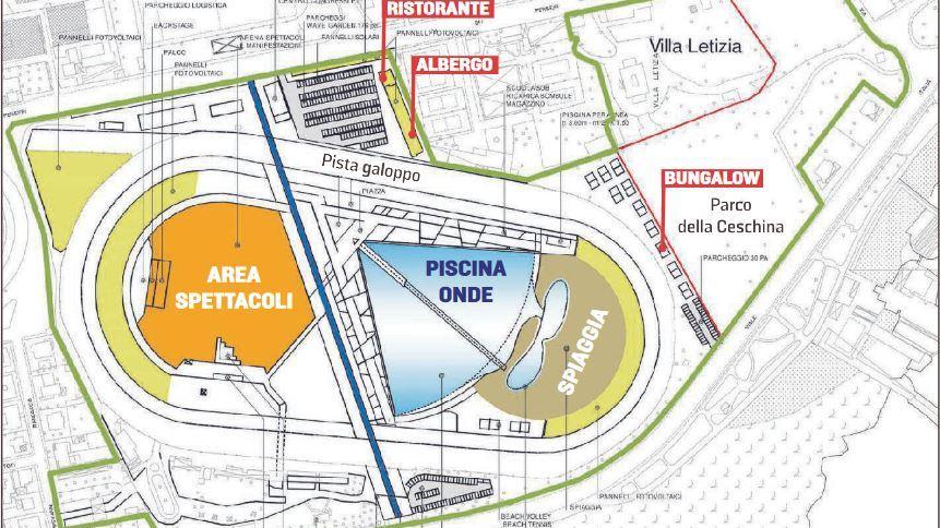 Onde, spiaggia, albergo e bungalow. Ecco il progetto del Caprilli di Livorno che scuote il mondo ippico