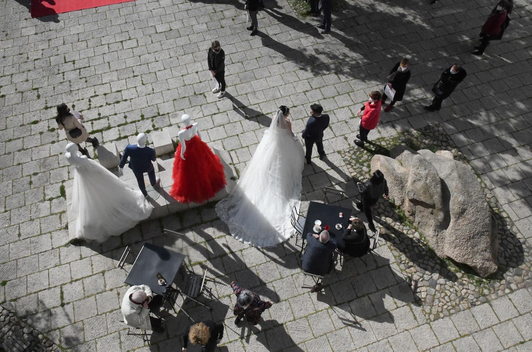 Il flash mob a Nuoro (foto massimo locci)