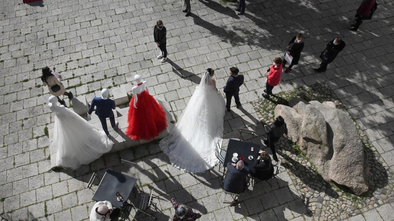 Il flash mob a Nuoro (foto massimo locci)