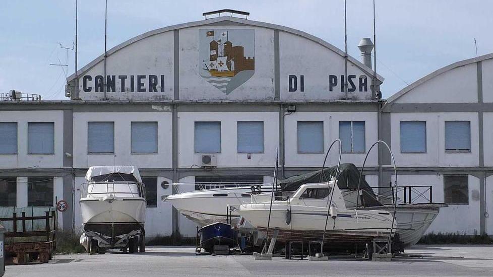 Lo stabilimento dei Cantieri di Pisa sui Navicelli