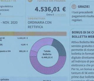 Cambia il contatore e arriva bolletta da 4.500 euro 
