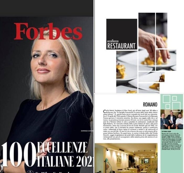 Il ristorante “Romano” tra le 100 eccellenze Forbes 