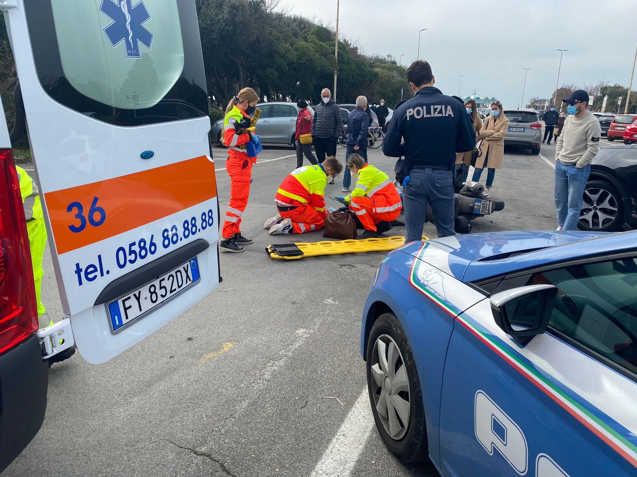 L'incidente alla rotonda di Ardenza