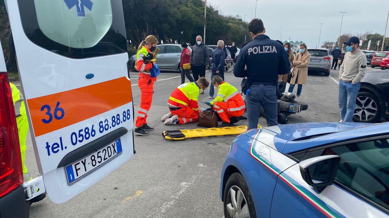 L'incidente alla rotonda di Ardenza
