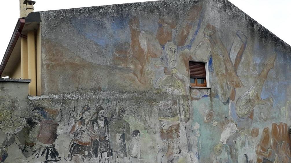Cossoine, il murale “La lotta per la terra” rischia di scomparire