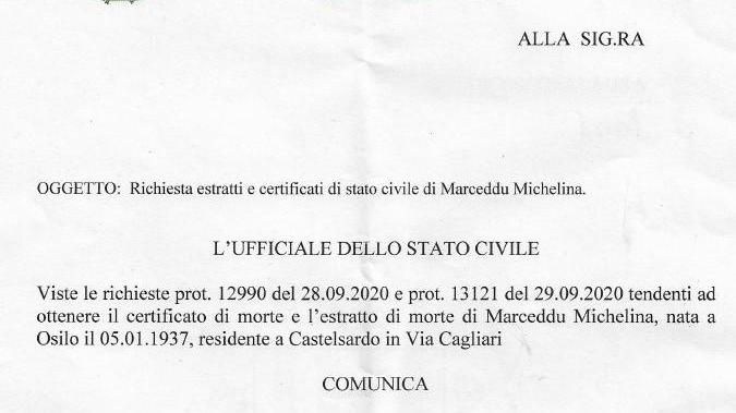 Un’anziana è deceduta ma per il Comune è viva