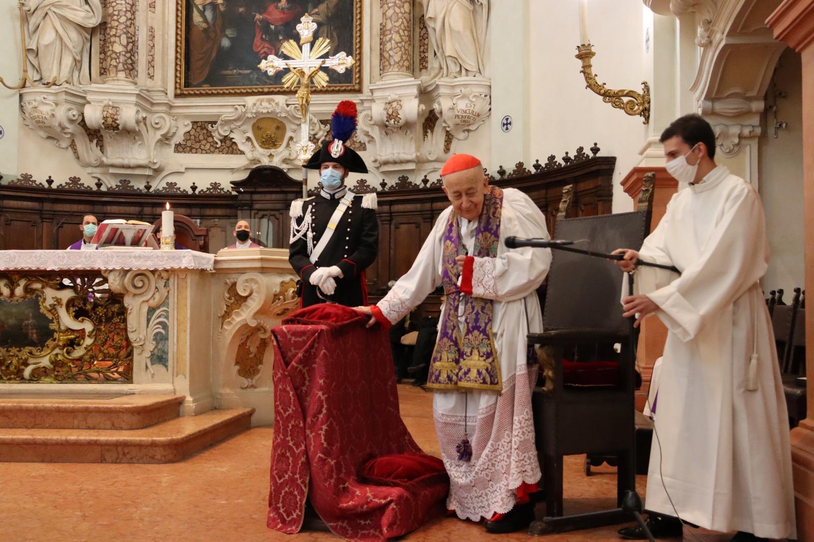 Sassuolo,il cardinale Ruini celebra messa in San Giorgio per festeggiare i 90 anni