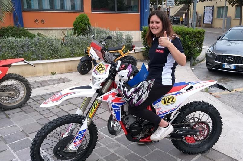 la campionessa di motorally Sara Lenzi