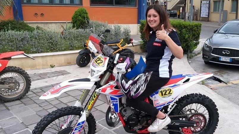 la campionessa di motorally Sara Lenzi