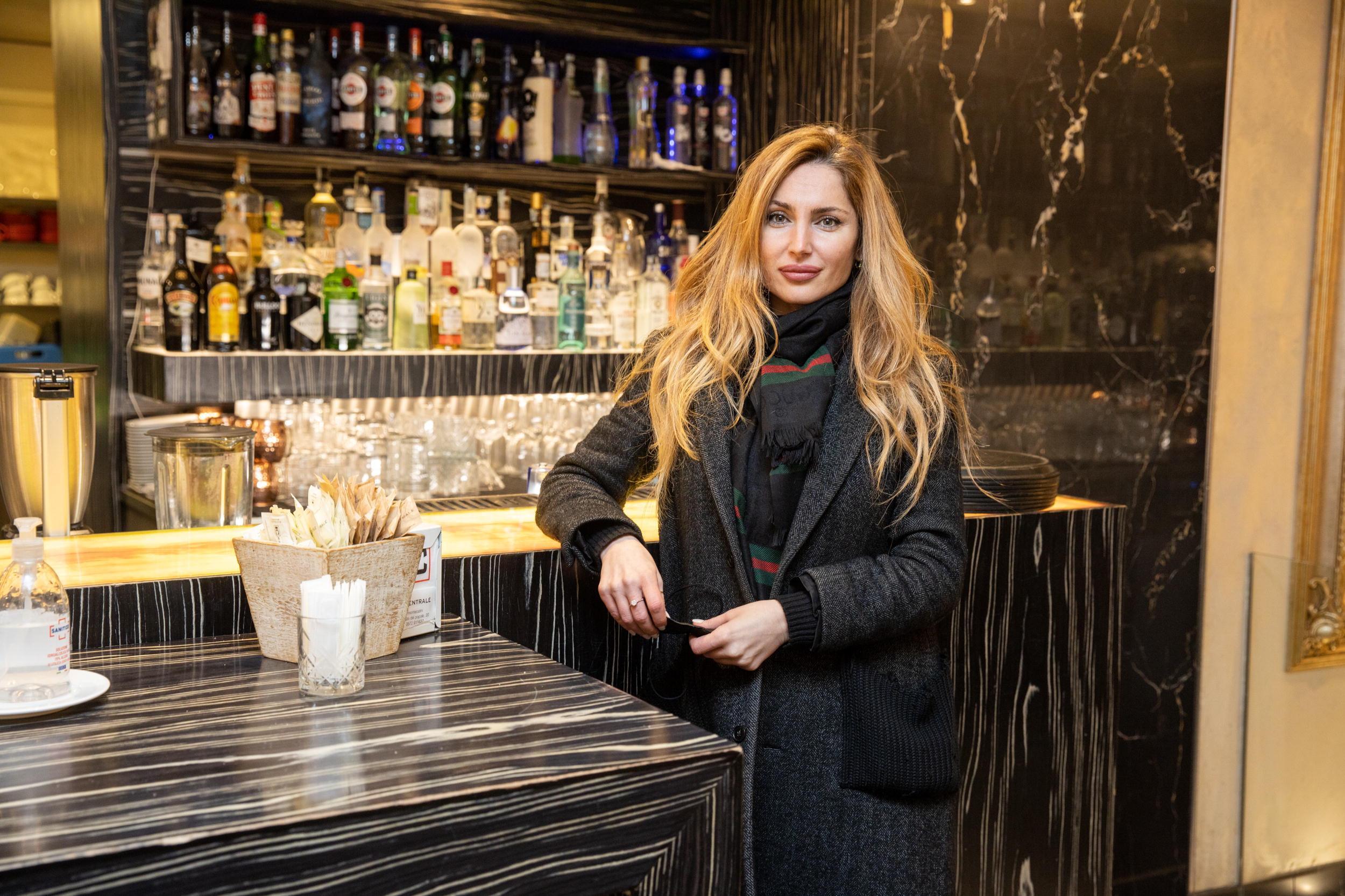 Ina Frumos, titolare del Caffè Centrale in piazza del Popolo