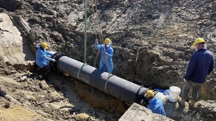 Maxi-guasto dell’acquedotto Ko un tubo in zona impervia