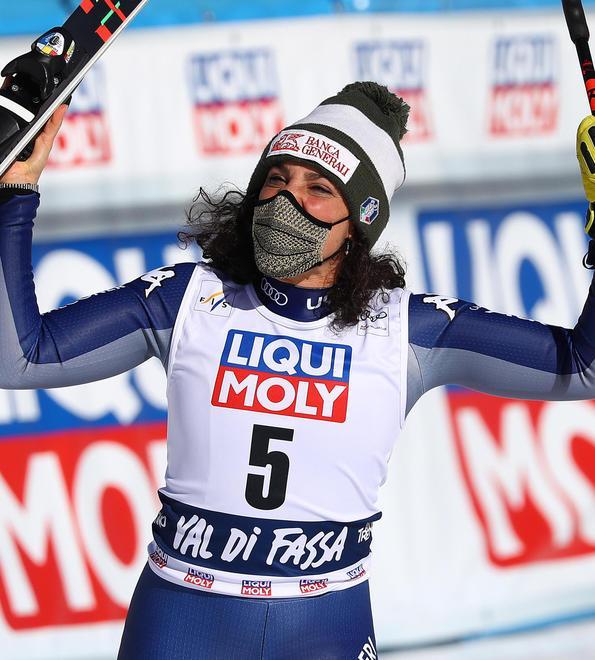 Finalmente Brignone In Val di Fassa il superG è suo 