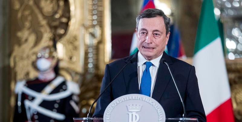 Il presidente Mario Draghi