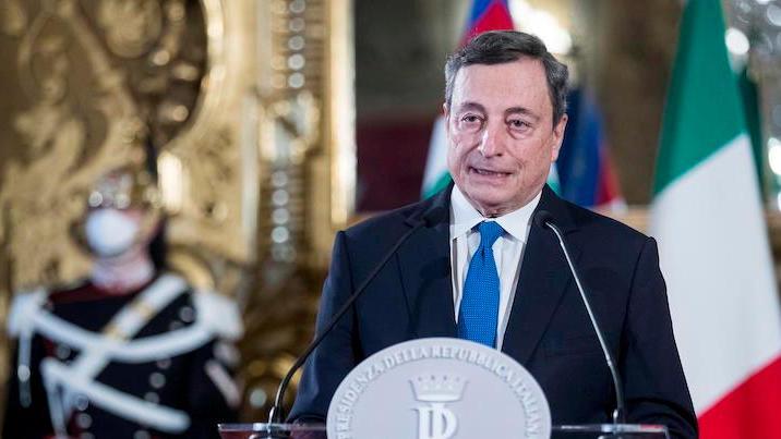 Il presidente Mario Draghi