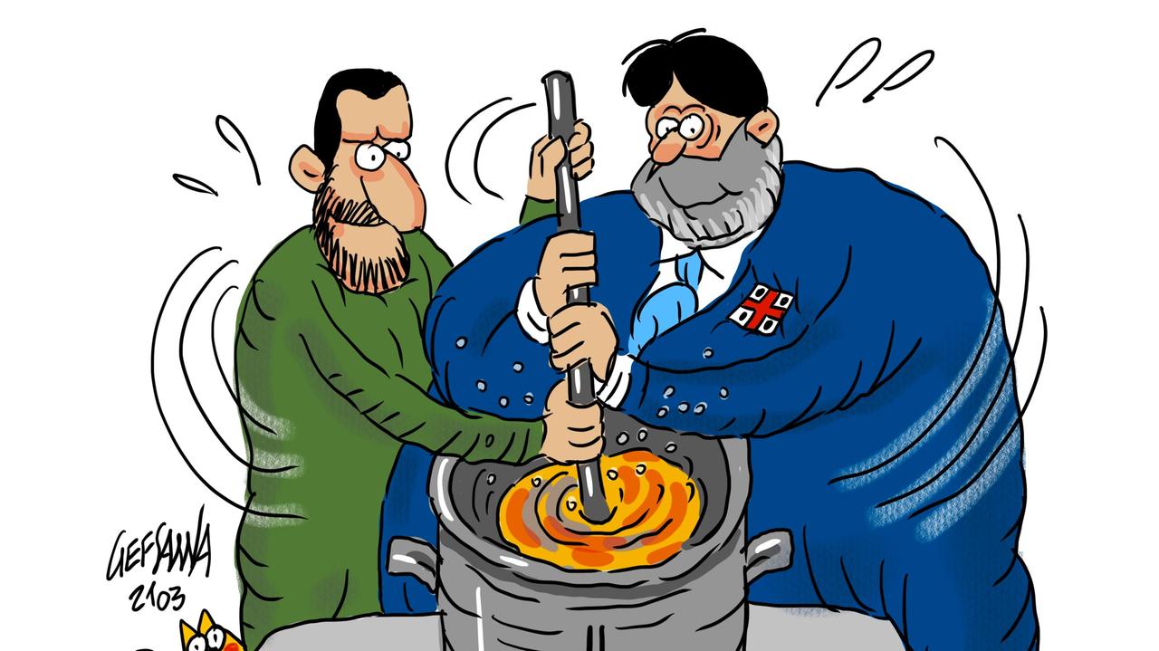 La vignetta di Gef, intesa tra Solinas e Salvini