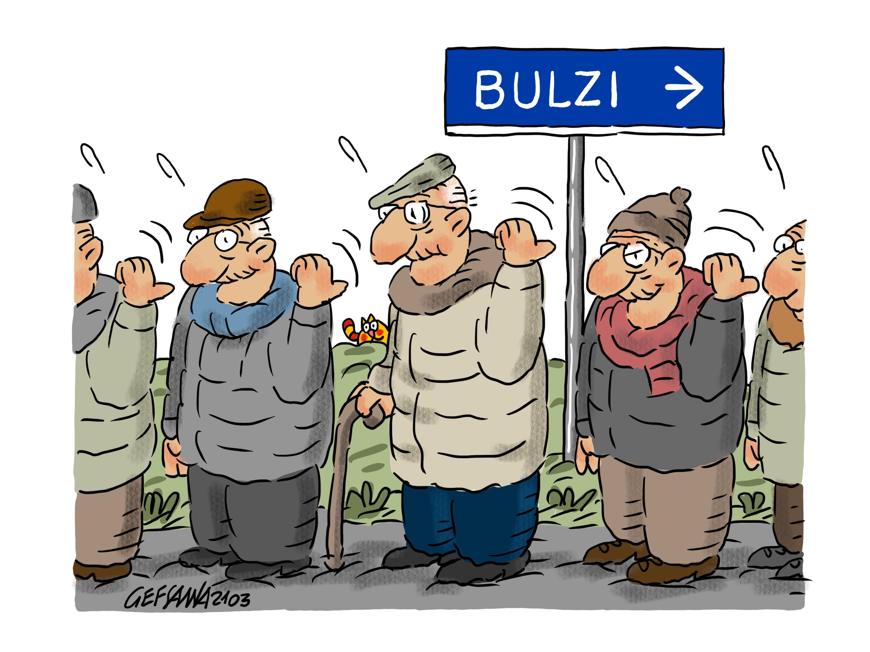 La vignetta di Gef: A Bulzi, il paese dove gli over 80 sono stati tutti vaccinati 