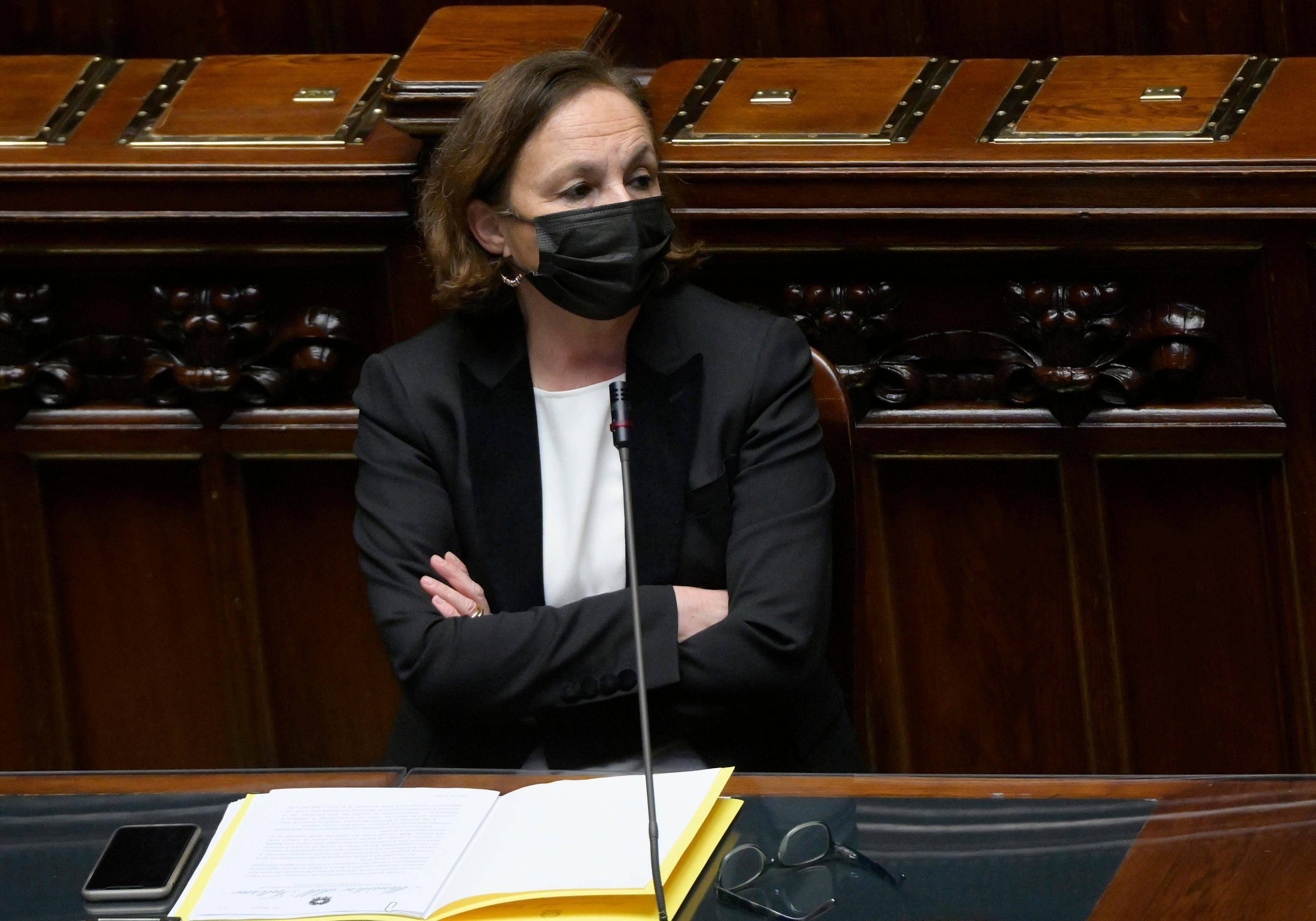 La ministra degli Interni Luciana Lamorgese