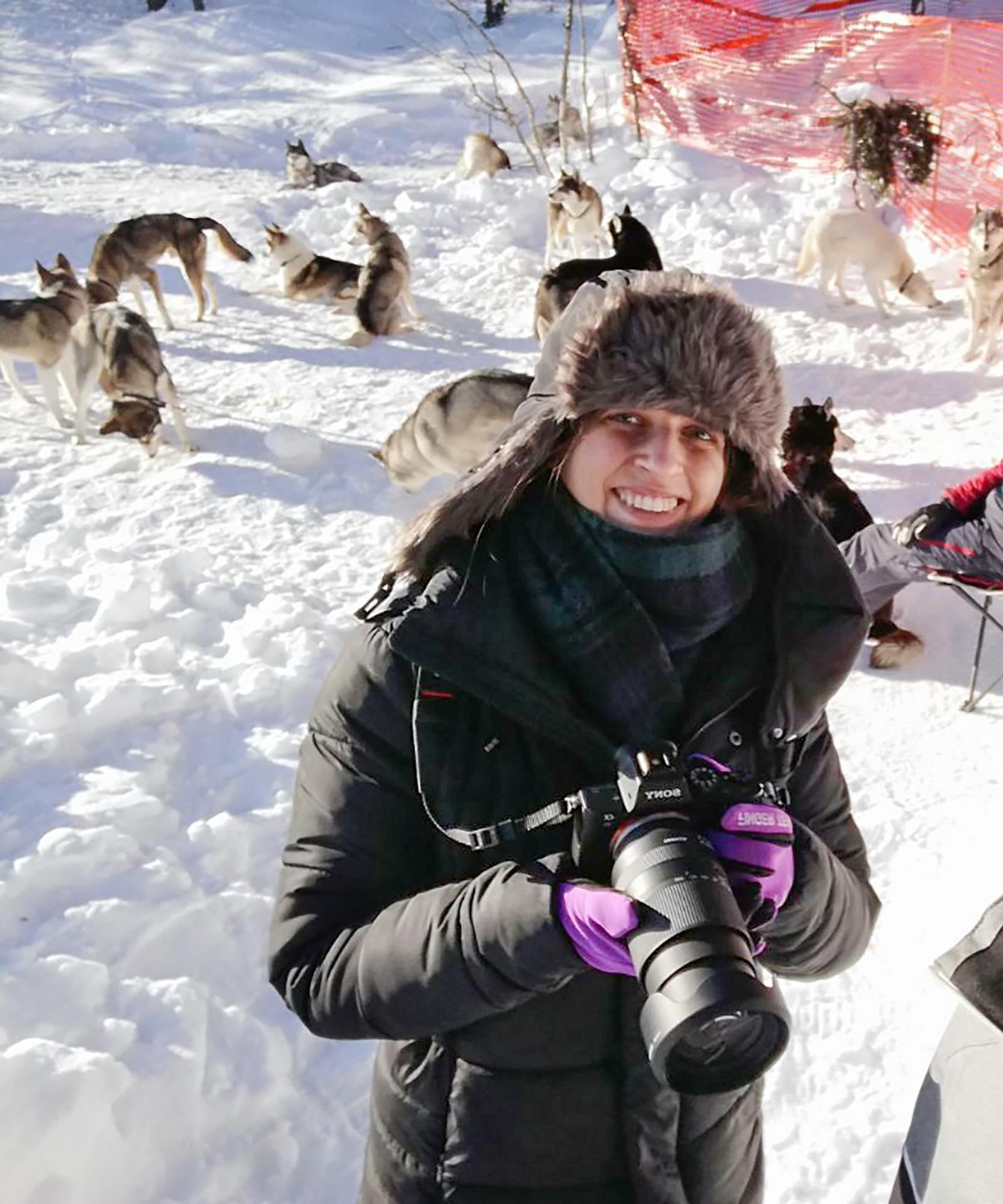 Frassinoro. Elena Bocchetti: «Che avventura  in Svezia con i cani di Luca La racconterò in un documentario» 