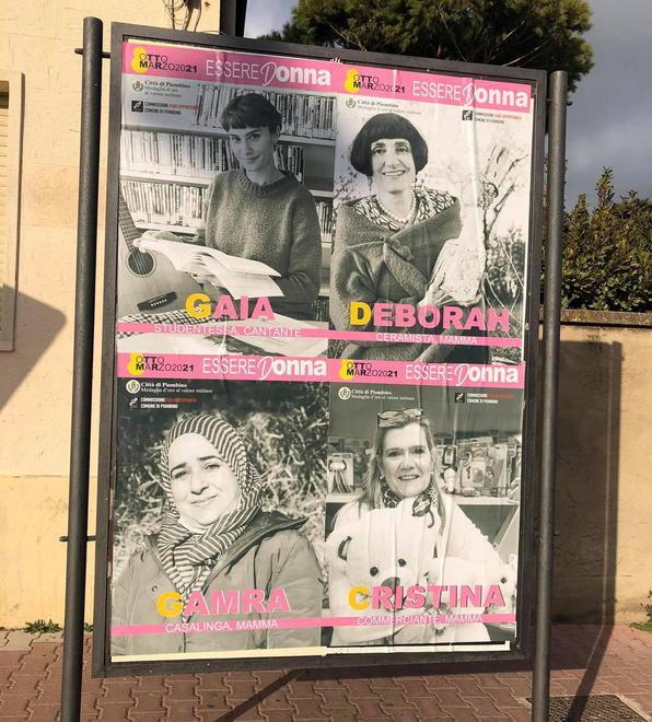 In città ritratti di donne comuni e nomi di eroine di ogni giorno 