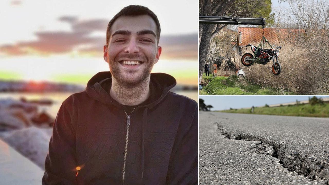 Il giovane morto, la moto e il dosso (Foto Dario Marzi)