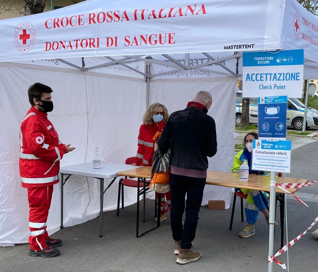 Una fase dello screening di massa a Certaldo