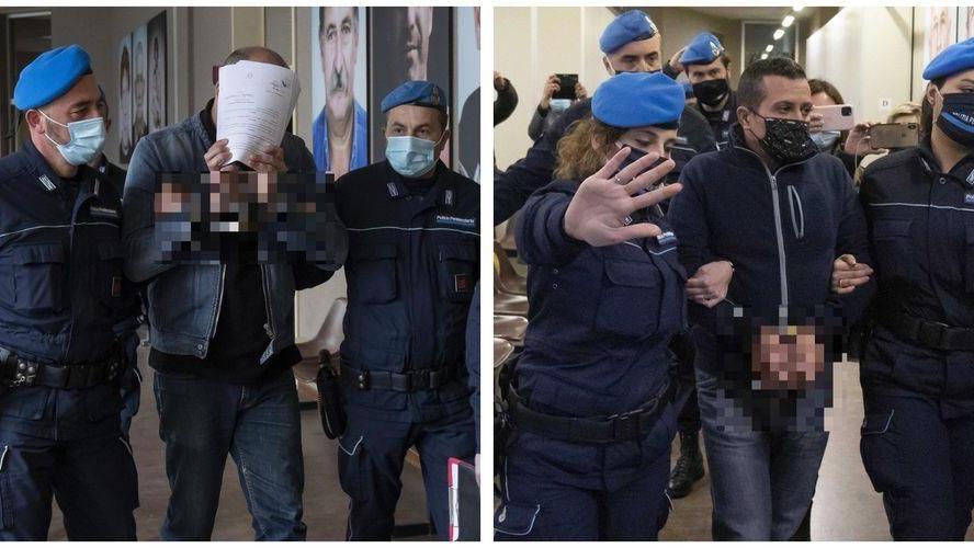 A sinistra Pierluigi Barbieri e a destra Claudio Nanni in tribunale a Ravenna