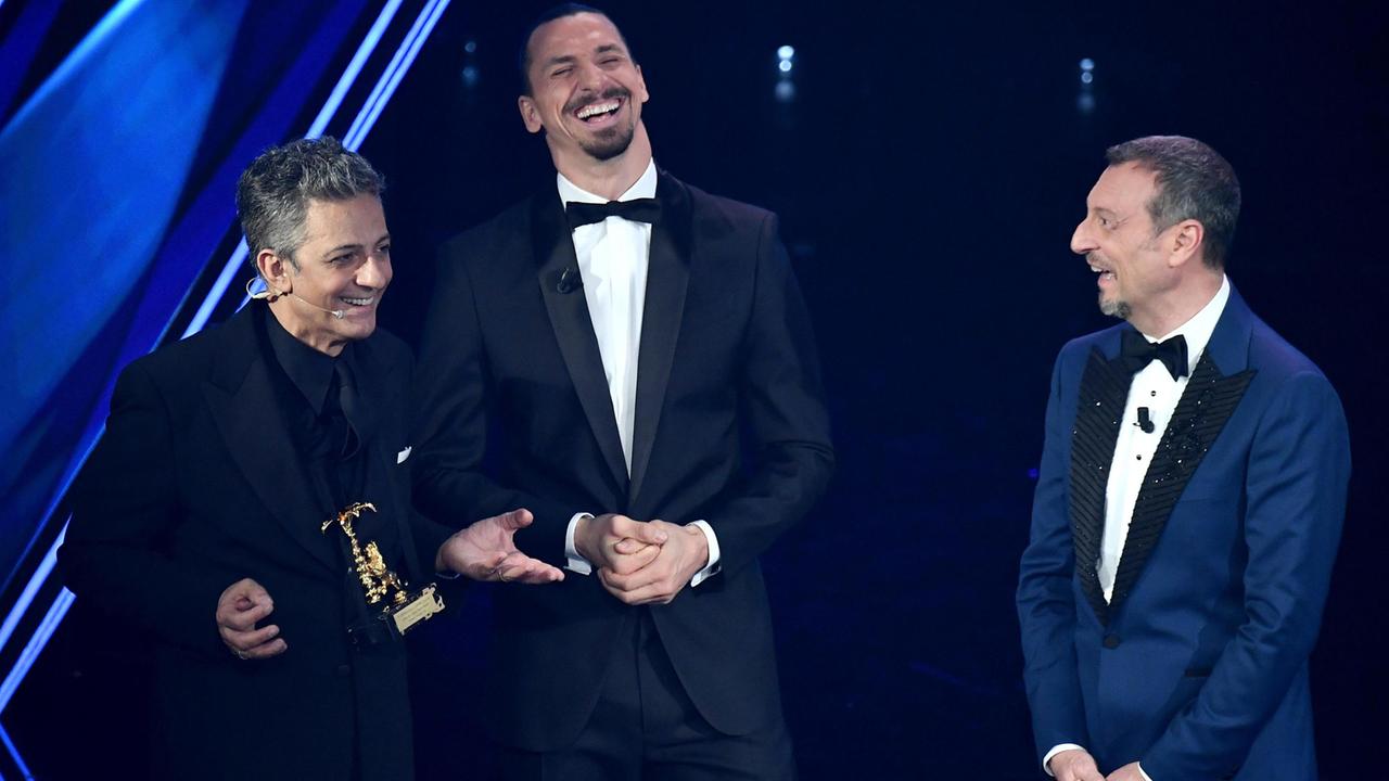 Fiorello, Ibrahimovic e Amadeus, terzetto simbolo della settantunesina edizione del Festival di Sanremo