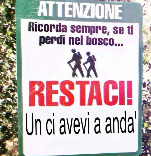 Cartelli “bilingue” per il pericolo smarrimenti