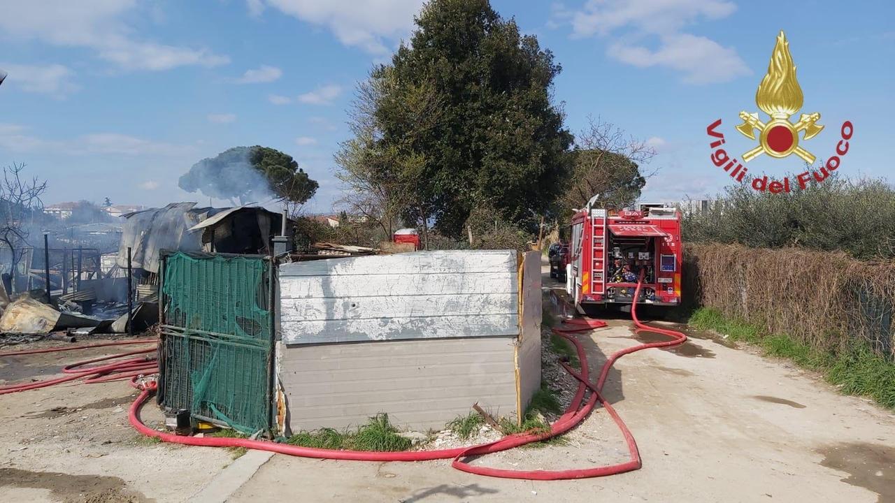 L'intervento dei vigili del fuoco
