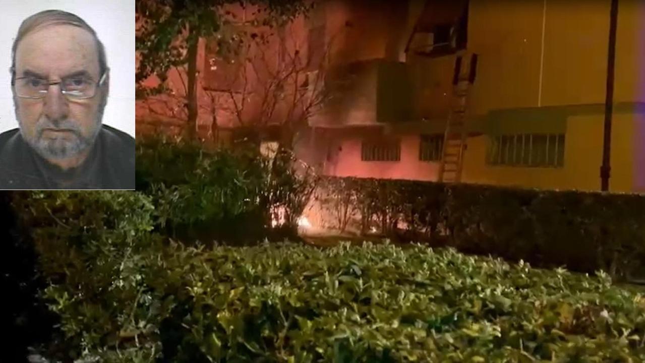 L'incendio di via Galimberti e nel riquadro la vittima